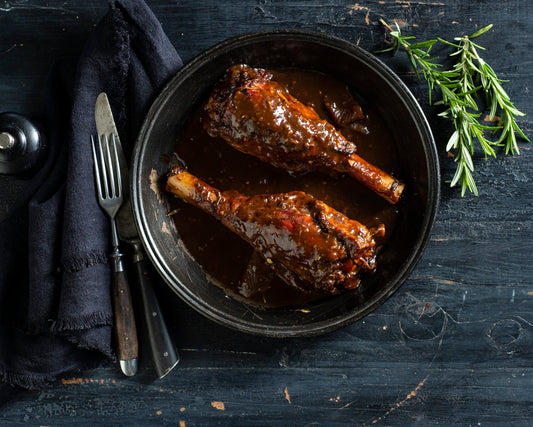 Red wine & Balsamic Lamb Shanks