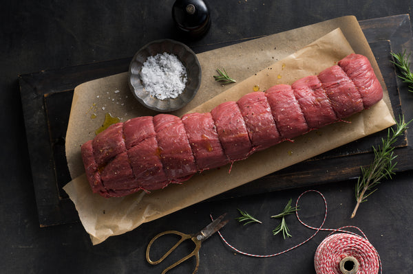 Beef eye fillet roast